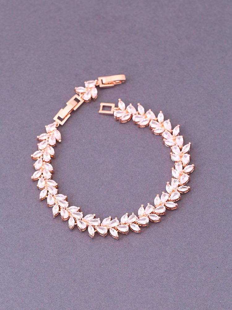 Rose Gold Lauren Zirconia Bracelet