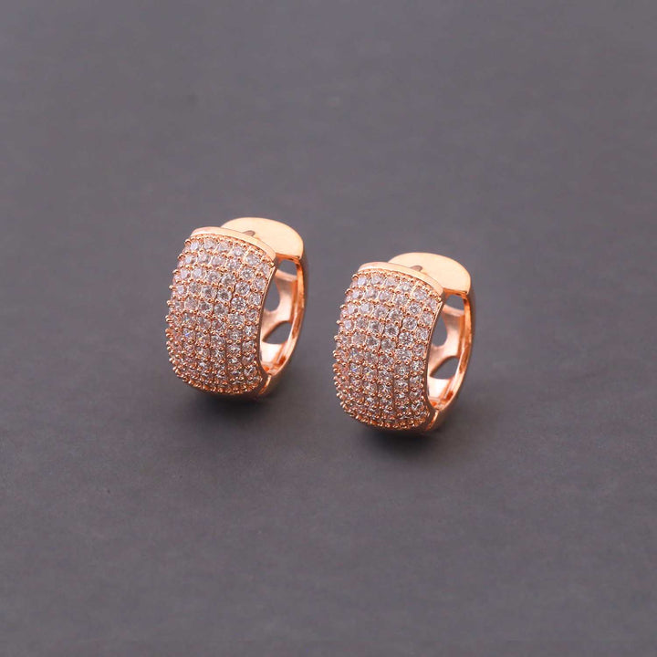 Rose Gold Layan Zirconia Hoops