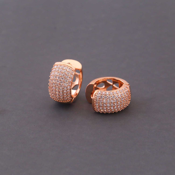 Rose Gold Layan Zirconia Hoops
