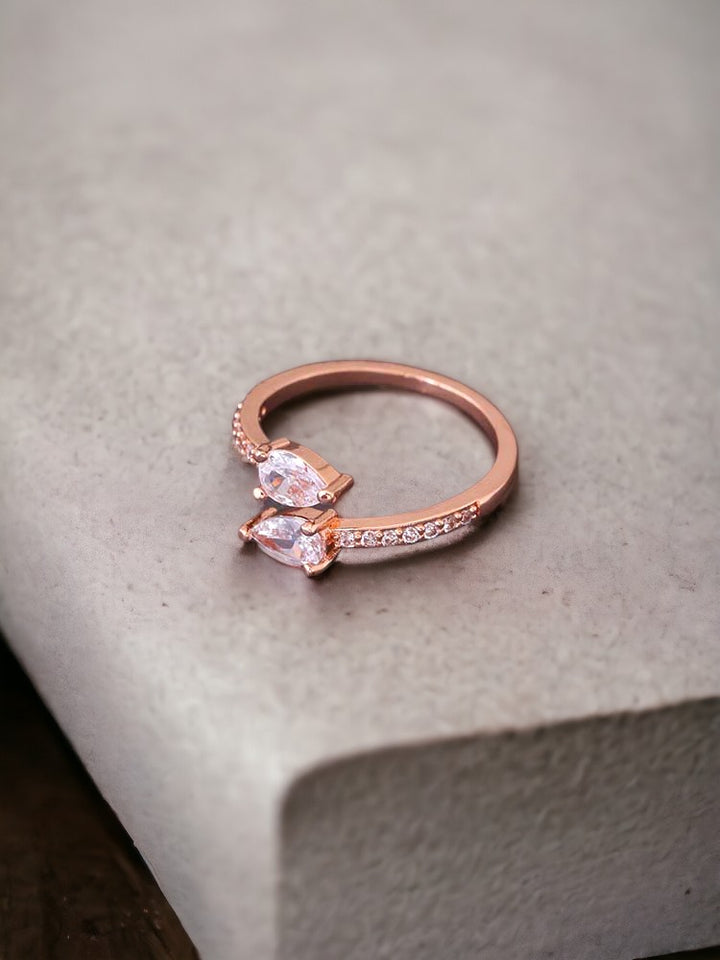 Rose Gold Lidiya Adjustable Ring