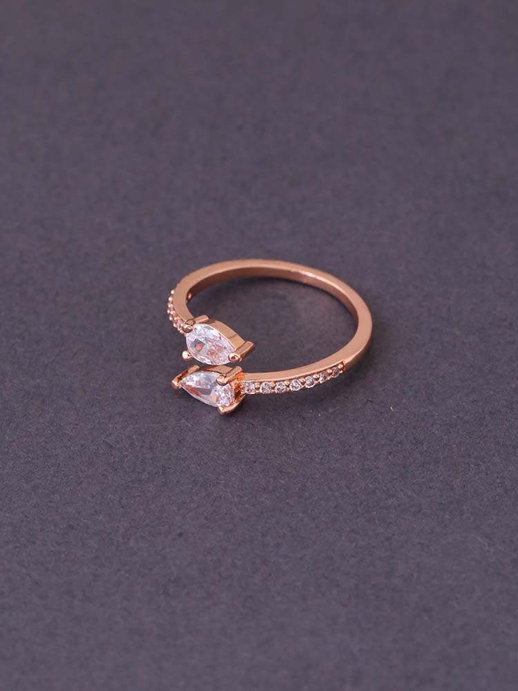 Rose Gold Lidiya Adjustable Ring