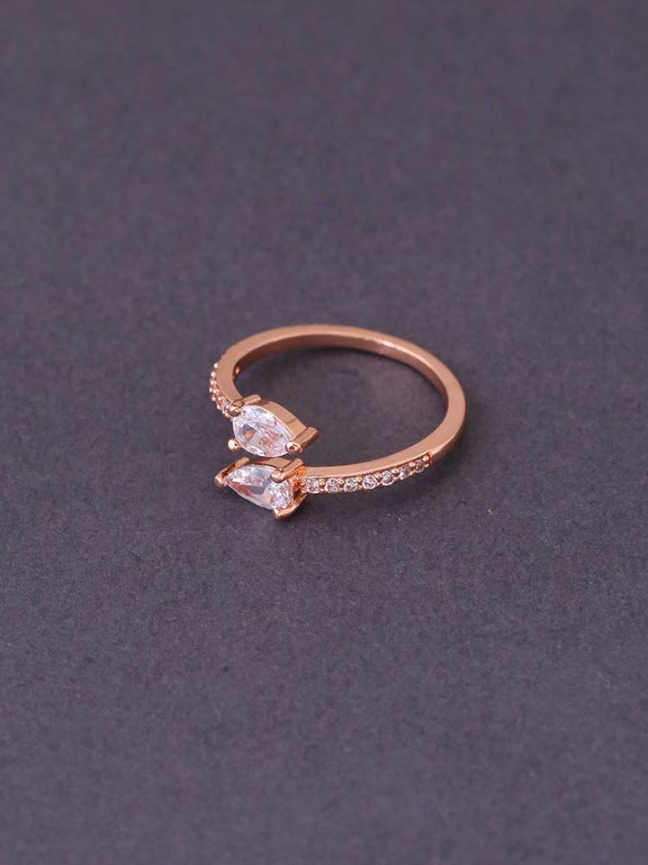 Rose Gold Lidiya Adjustable Ring