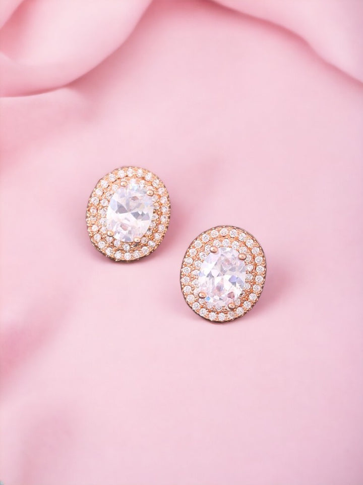Rose Gold Lisa Zirconia Studs