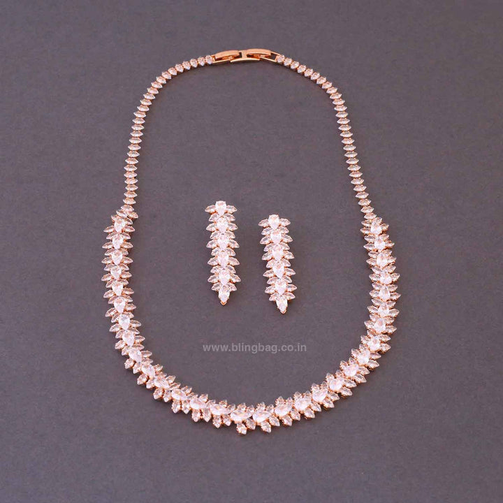 Rose Gold Lucye Zirconia Combo Set