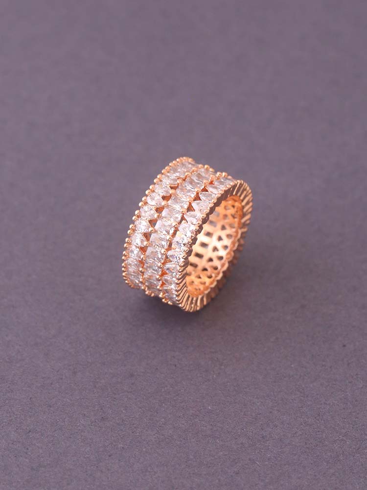 Rose Gold Luisa Zirconia Ring - EOSS