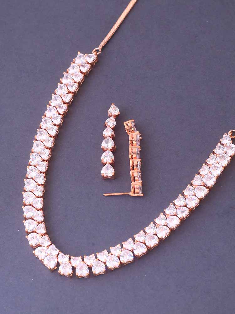 Rose Gold Luminescent Jewellery Set