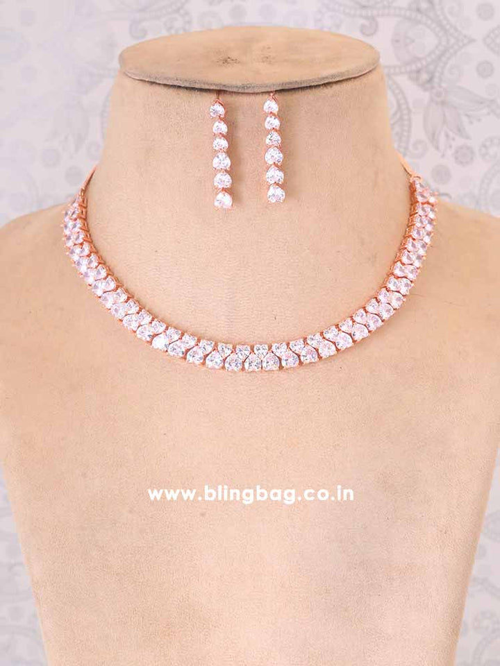 Rose Gold Luminescent Jewellery Set