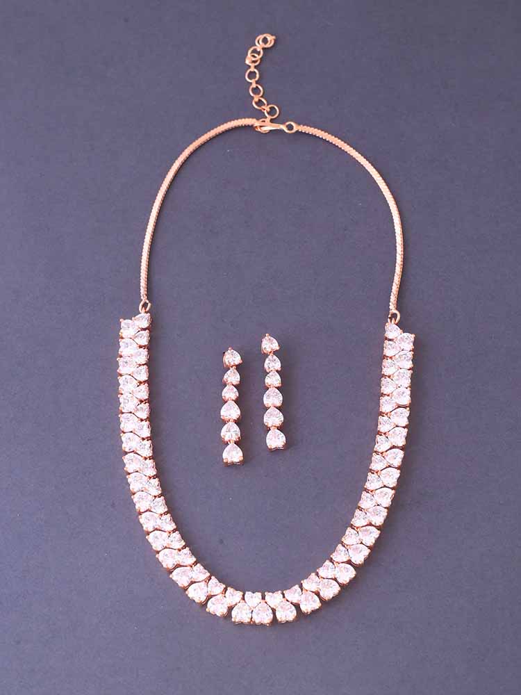Rose Gold Luminescent Jewellery Set