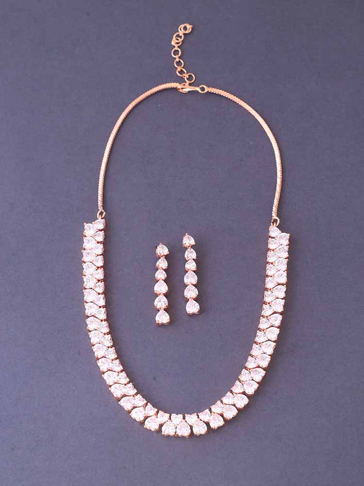 Rose Gold Luminescent Jewellery Set