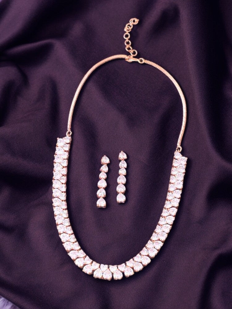 Rose Gold Luminescent Jewellery Set