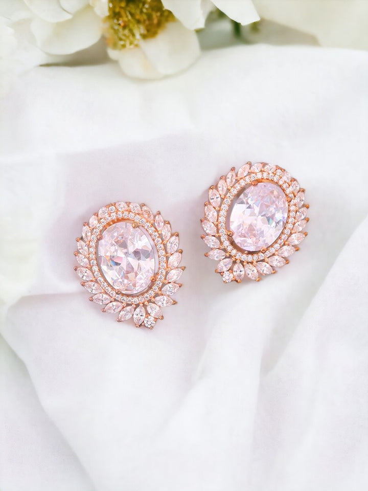 Rose Gold Malti Zirconia Studs