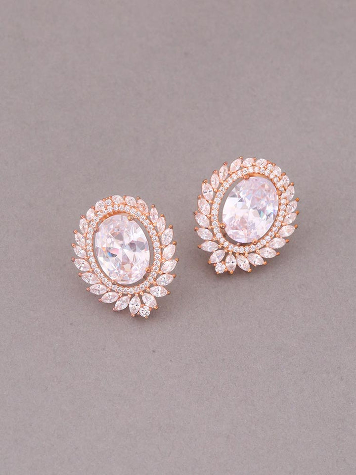 Rose Gold Malti Zirconia Studs