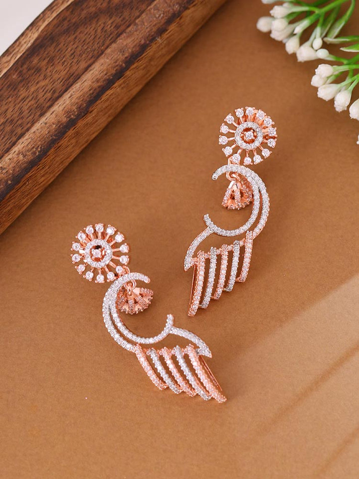 Rose Gold Margaux Zirconia Danglers