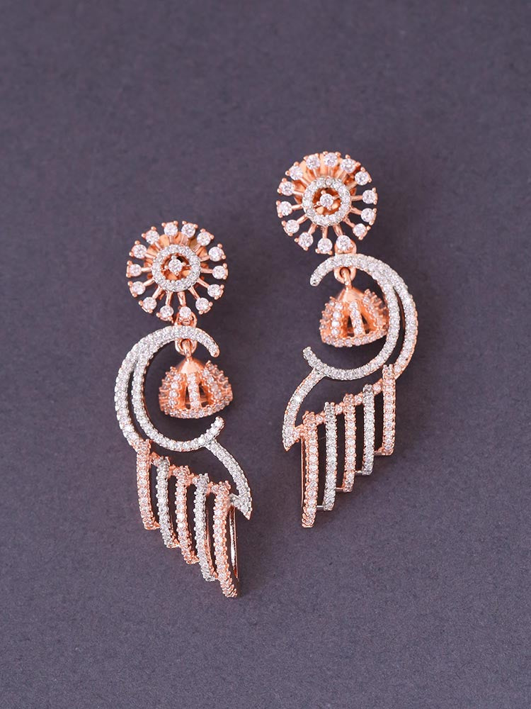 Rose Gold Margaux Zirconia Danglers