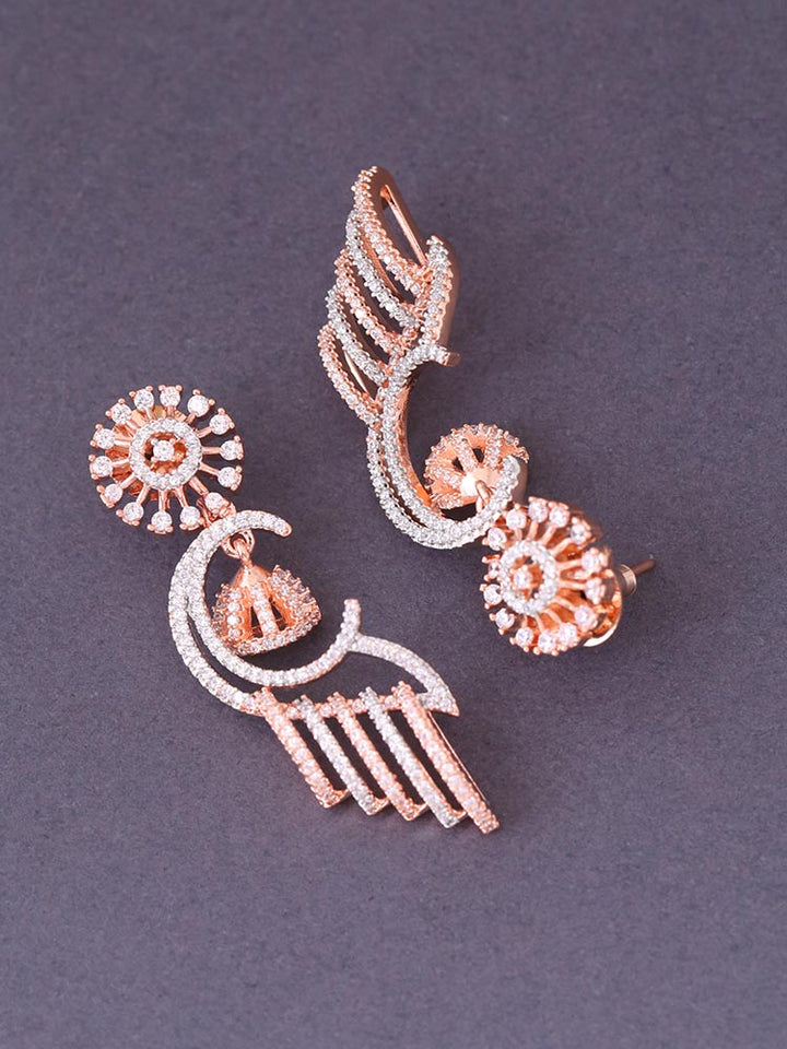 Rose Gold Margaux Zirconia Danglers