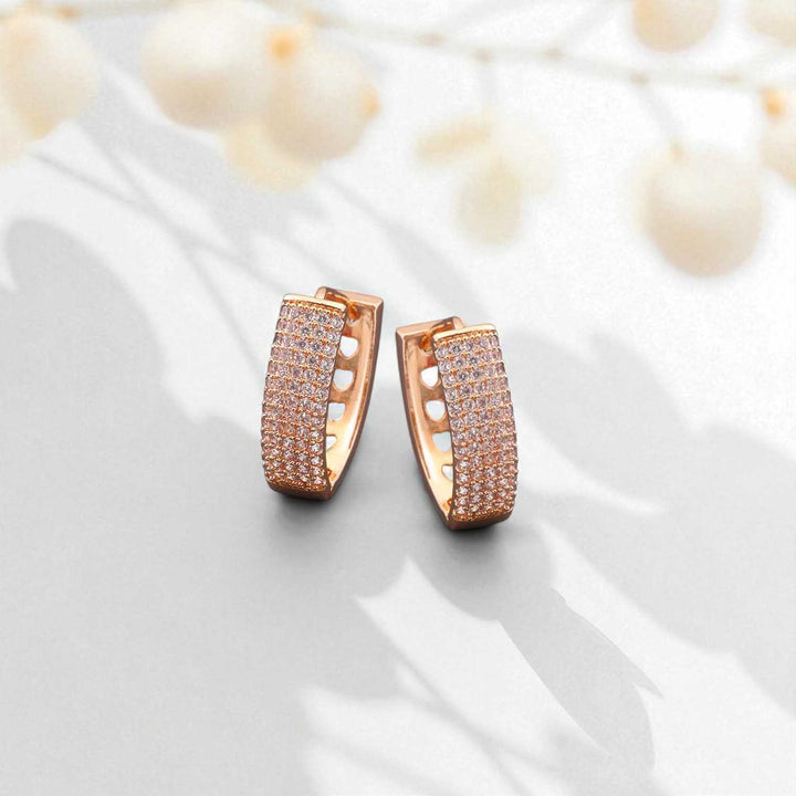 Rose Gold Margo Zirconia Studs