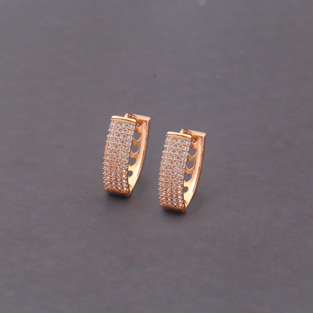Rose Gold Margo Zirconia Studs