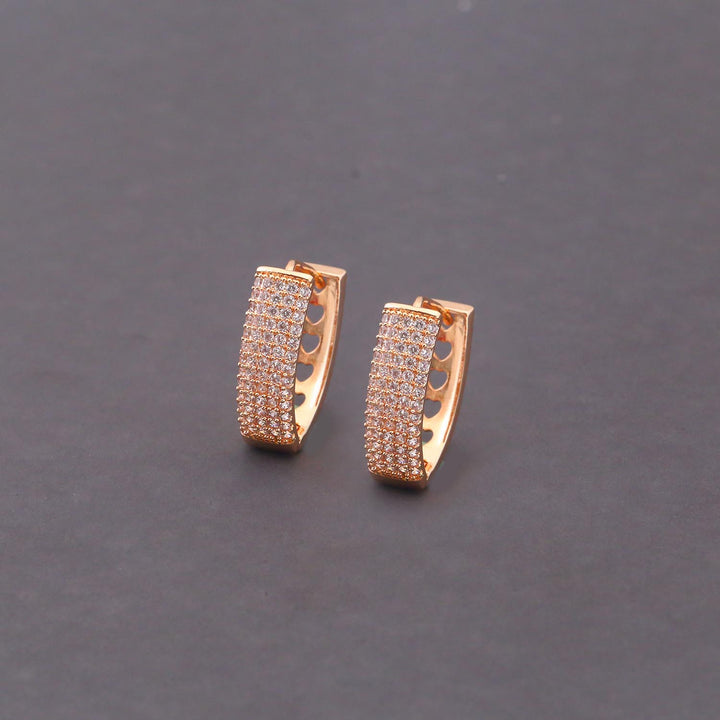 Rose Gold Margo Zirconia Studs