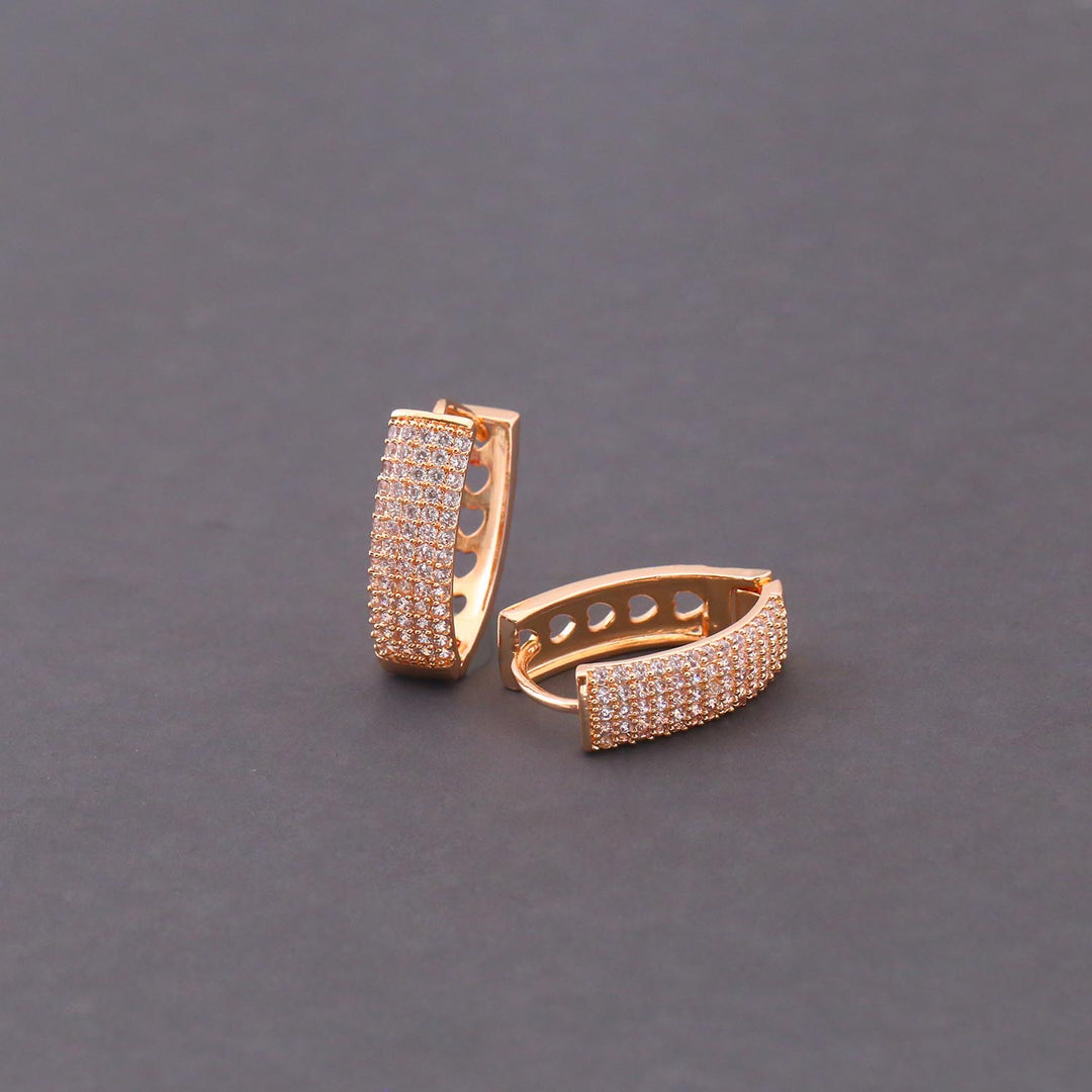 Rose Gold Margo Zirconia Studs