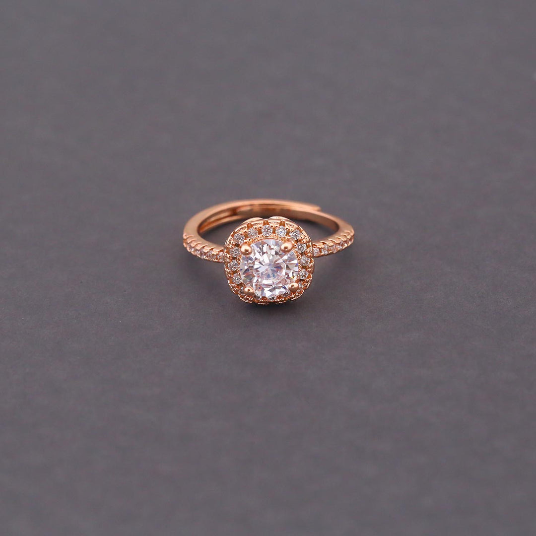 Rose Gold Marla Zirconia Ring