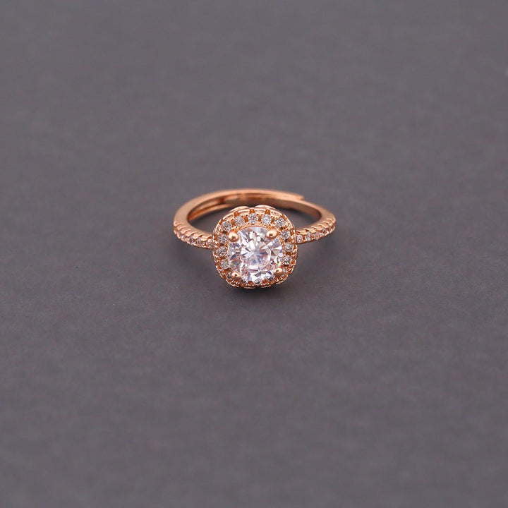 Rose Gold Marla Zirconia Ring