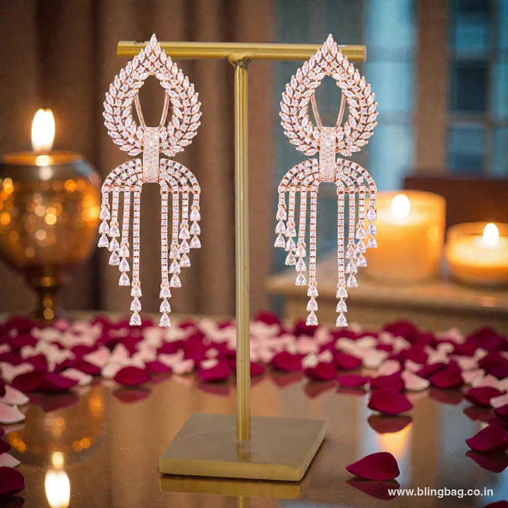 Rose Gold Martinae Zirconia Danglers
