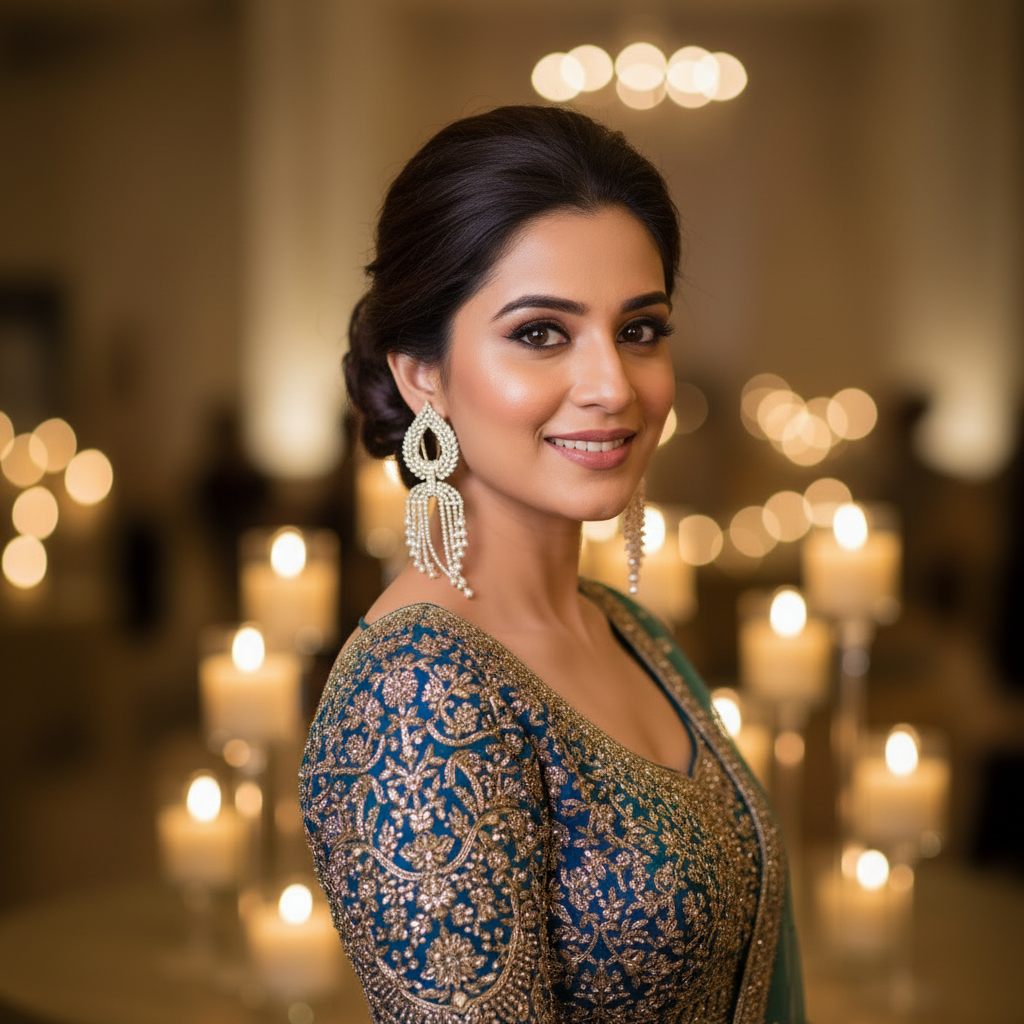 Rose Gold Martinae Zirconia Danglers