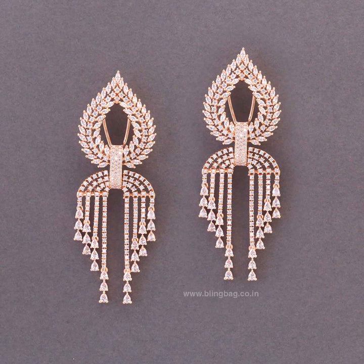 Rose Gold Martinae Zirconia Danglers