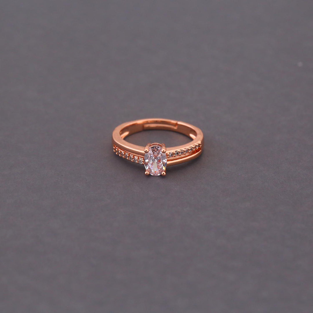 Rose Gold Melisa Zirconia Ring