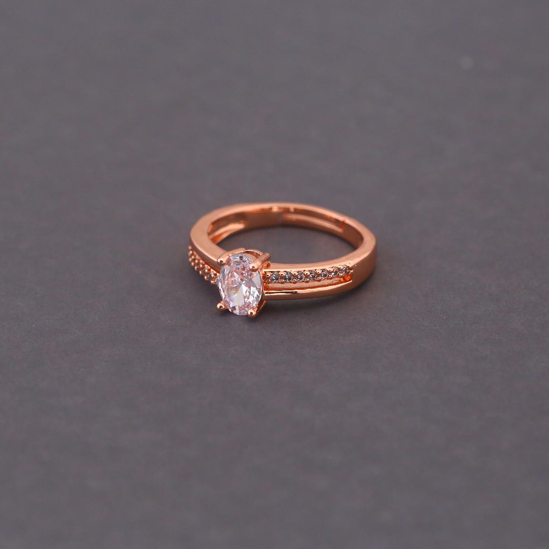 Rose Gold Melisa Zirconia Ring