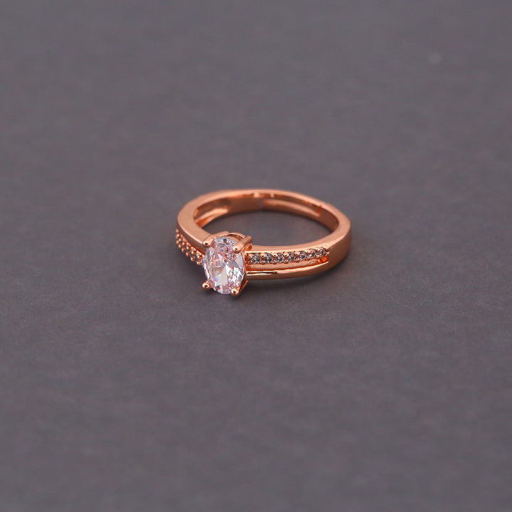 Rose Gold Melisa Zirconia Ring