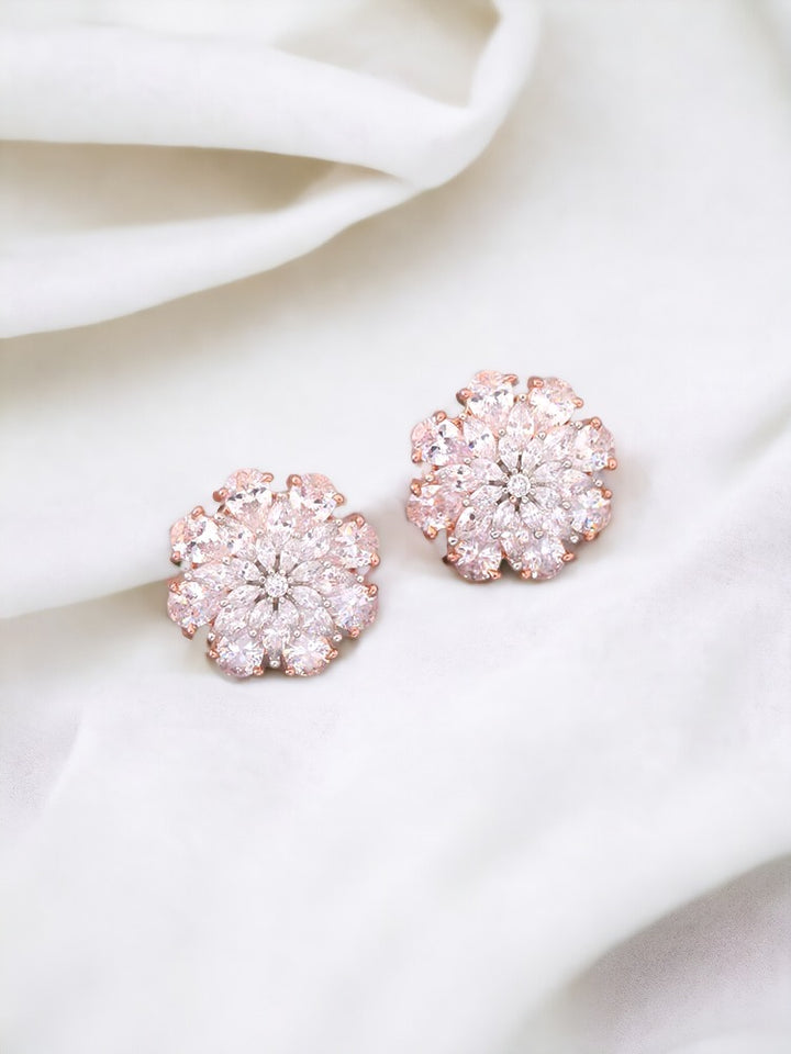 Rose Gold Michan Zirconia Studs
