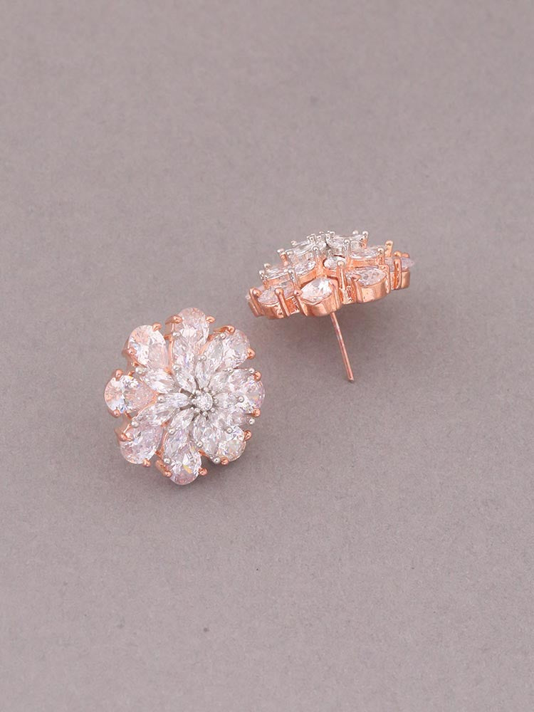 Rose Gold Michan Zirconia Studs