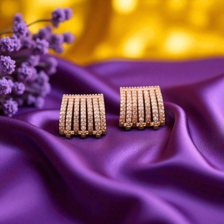 Rose Gold Minha Zirconia Studs