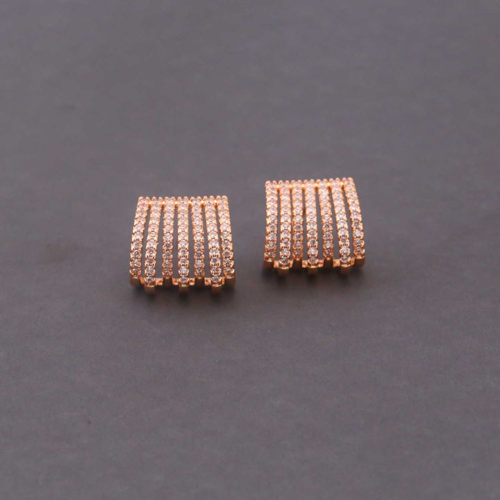 Rose Gold Minha Zirconia Studs