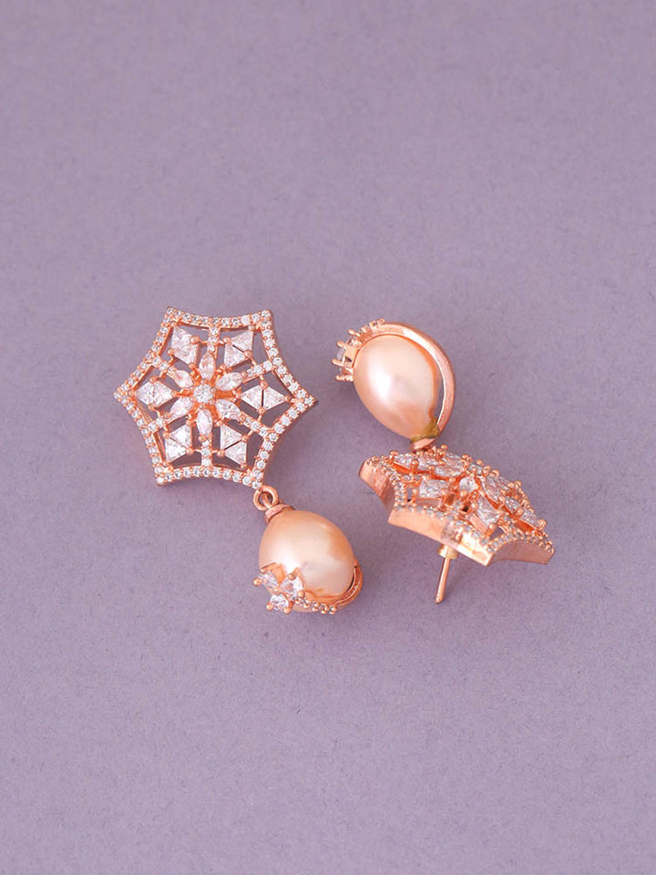 Rose Gold Miyoko Zirconia Studs