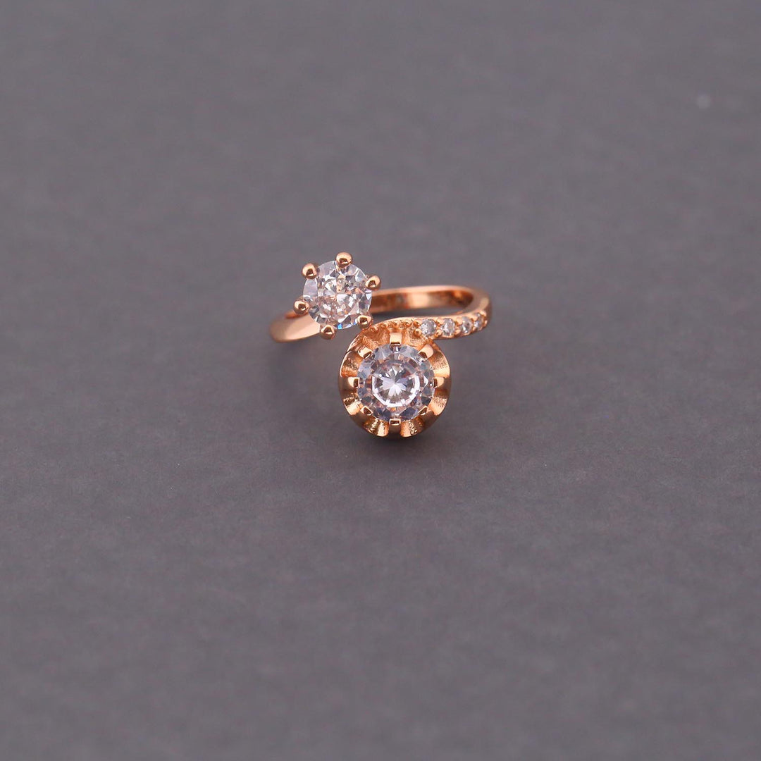 Rose Gold Noelle Zirconia Ring
