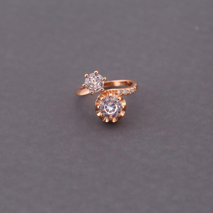 Rose Gold Noelle Zirconia Ring