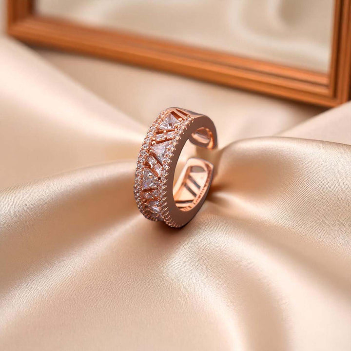 Rose Gold Oliwia Zirconia Ring