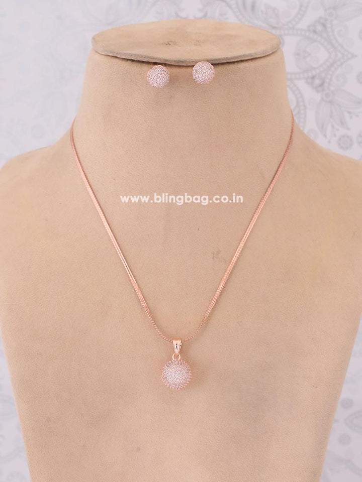 Rose Gold Orry Pendant Set