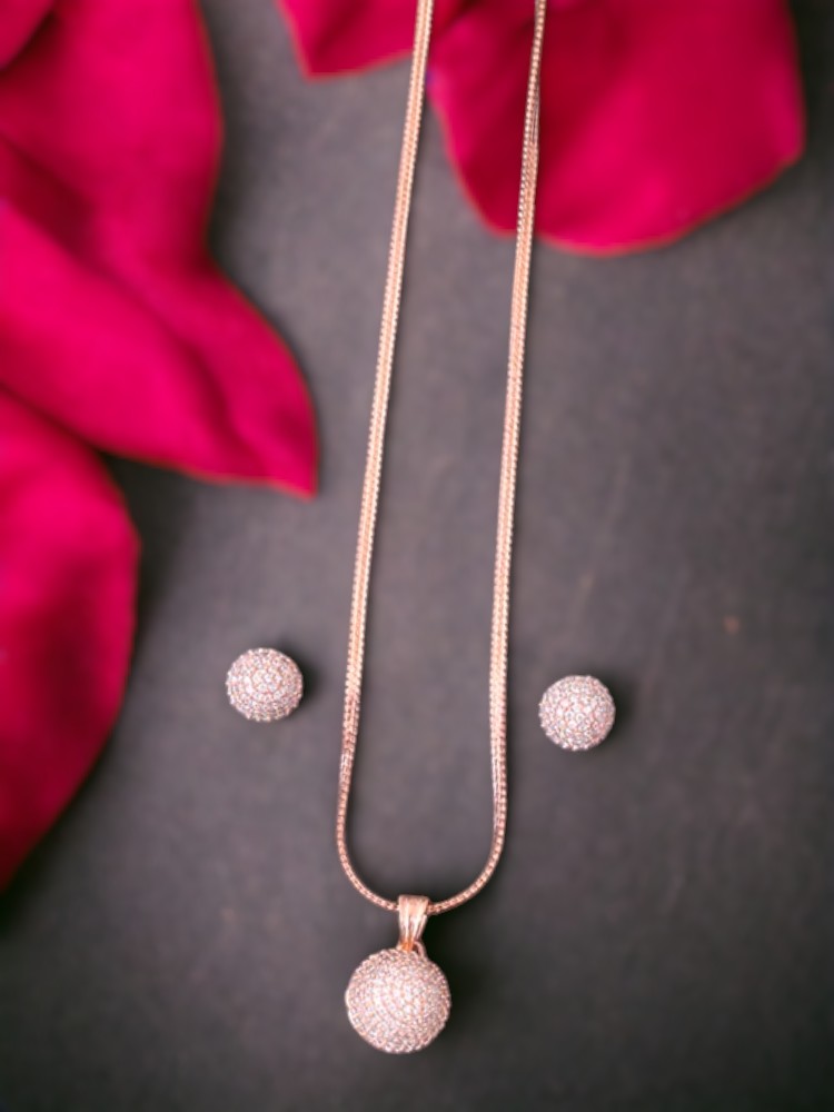 Rose Gold Orry Pendant Set