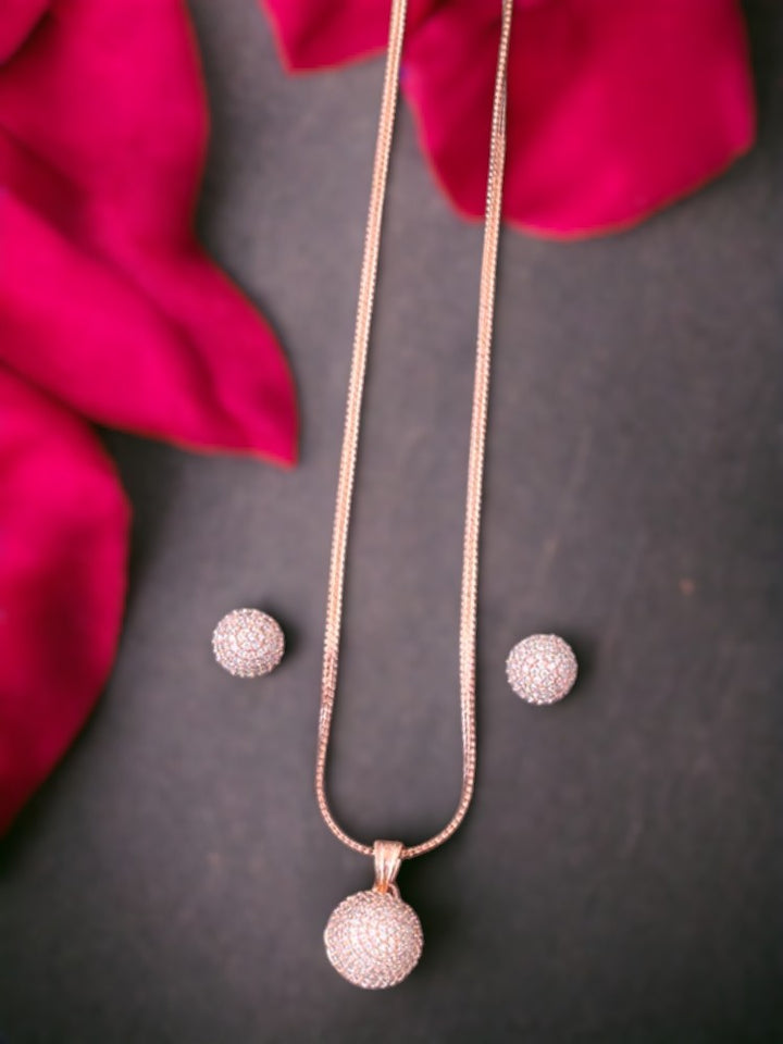 Rose Gold Orry Pendant Set