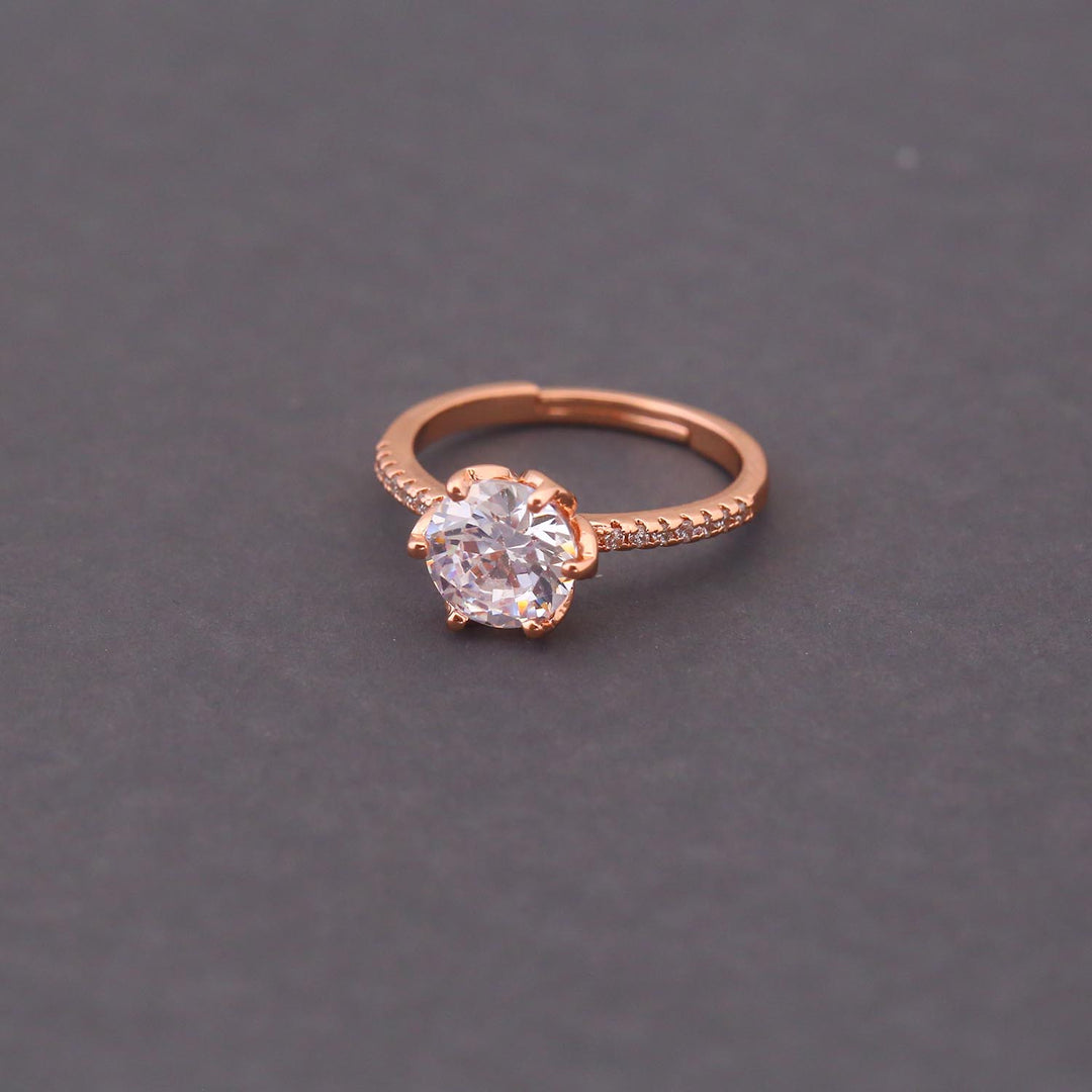 Rose Gold Pixie Zirconia Ring