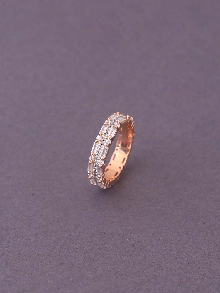 Rose Gold Ridhi Zirconia Ring - EOSS