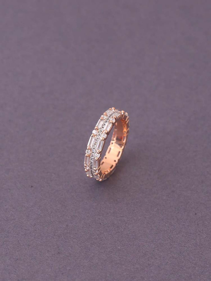 Rose Gold Ridhi Zirconia Ring - EOSS