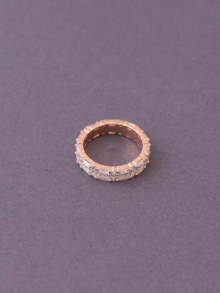 Rose Gold Ridhi Zirconia Ring - EOSS