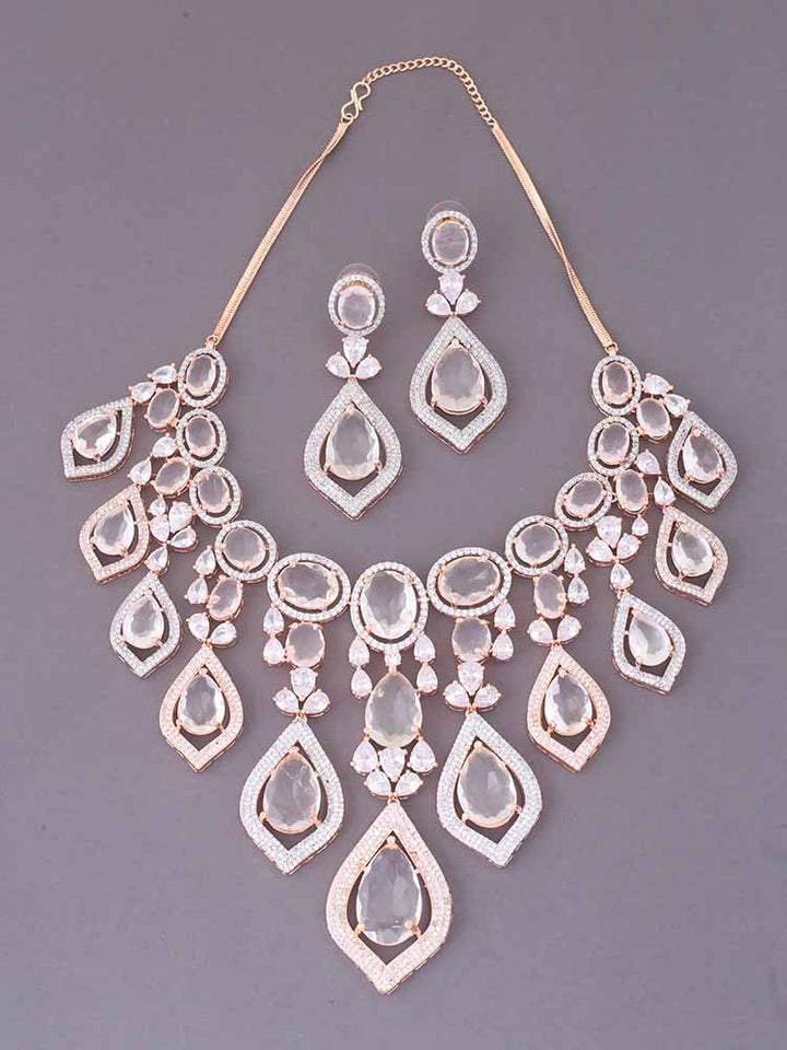Rose Gold Rohesia Zirconia Jewellery Set