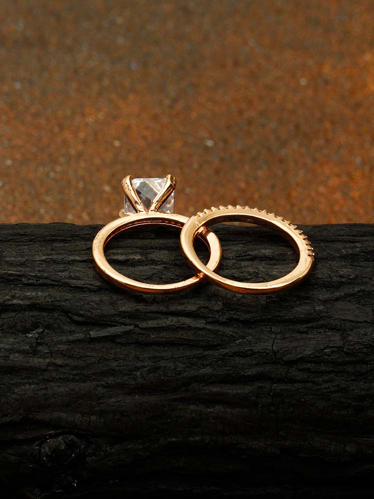 Rose Gold Ruskin Zirconia Ring