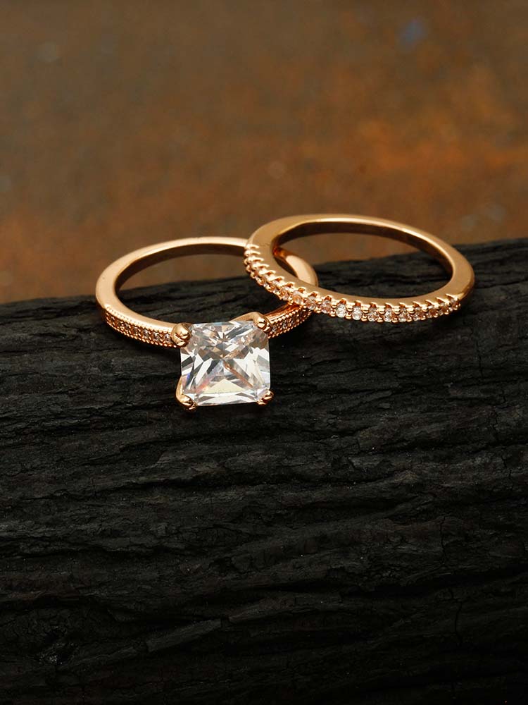 Rose Gold Ruskin Zirconia Ring