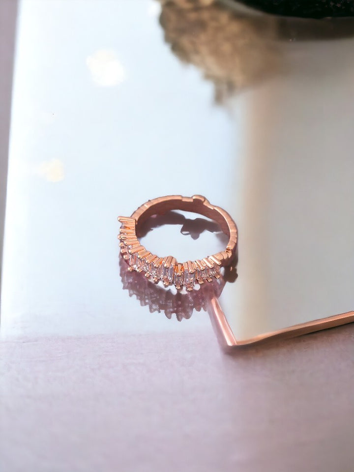 Rose Gold Saoirse Zirconia Ring - EOSS